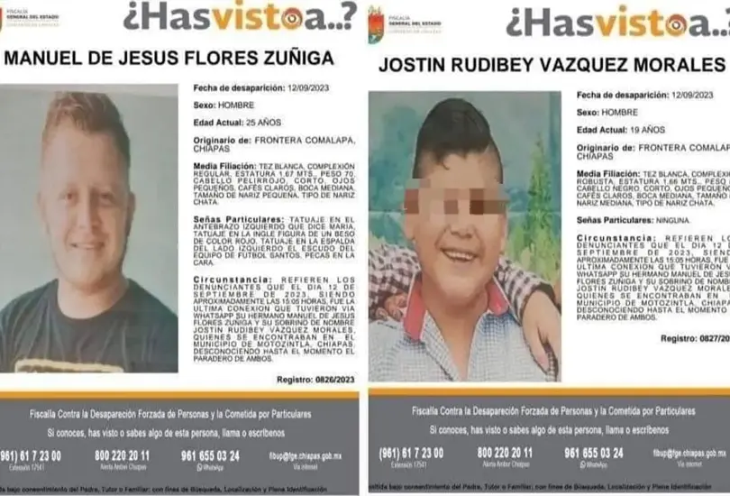 J&oacute;venes son asesinados por el CJNG en Chiapas. 