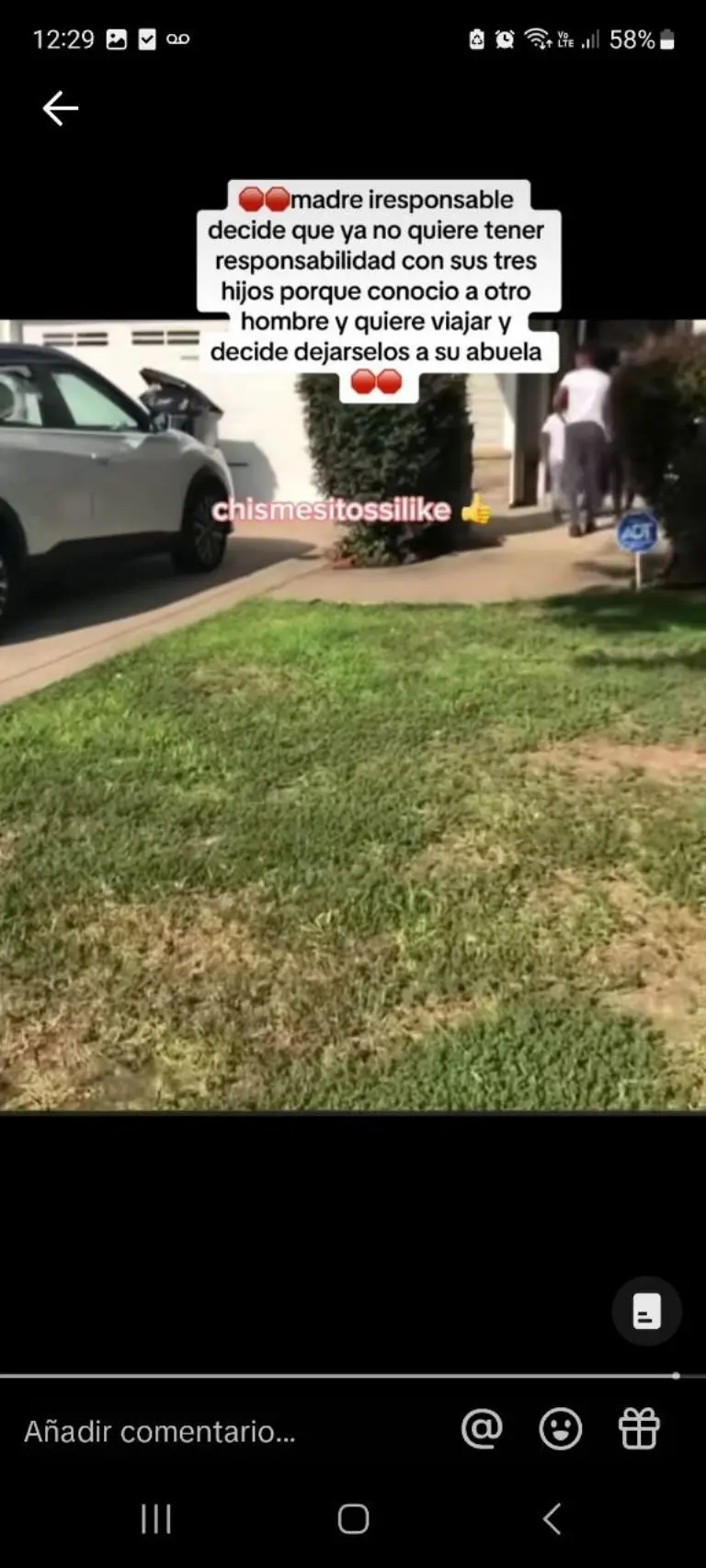 Mujer abandona a sus hijos con la abuela - Tomada de video