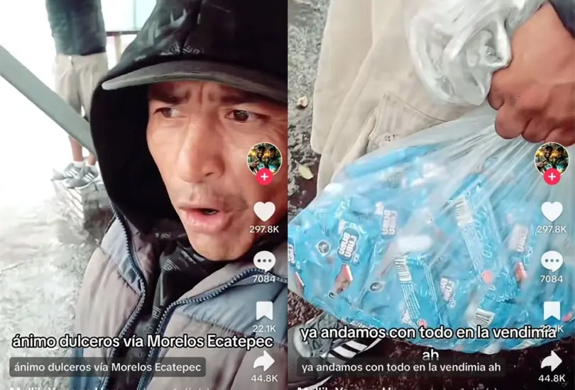 En pleno aguacero, vendedor de dulces aconseja a jóvenes a estudiar. En pleno aguacero, vendedor de dulces aconseja a jóvenes a estudiar.