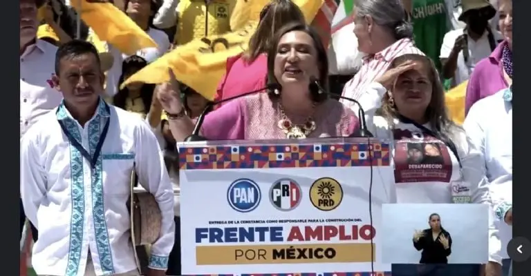 Xóchitl Gálvez llama a simpatizantes a 'corregir el rumbo en 2024' Créditos: Captura de video