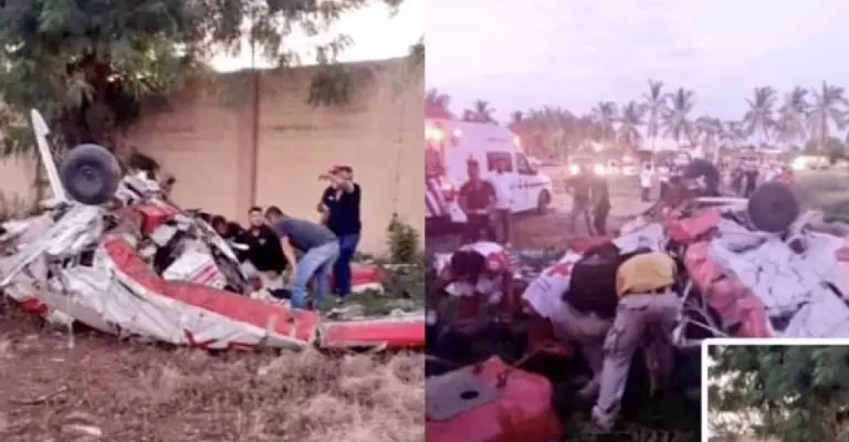 Revelación de género termina en aparatoso choque de avioneta Créditos: Captura de video