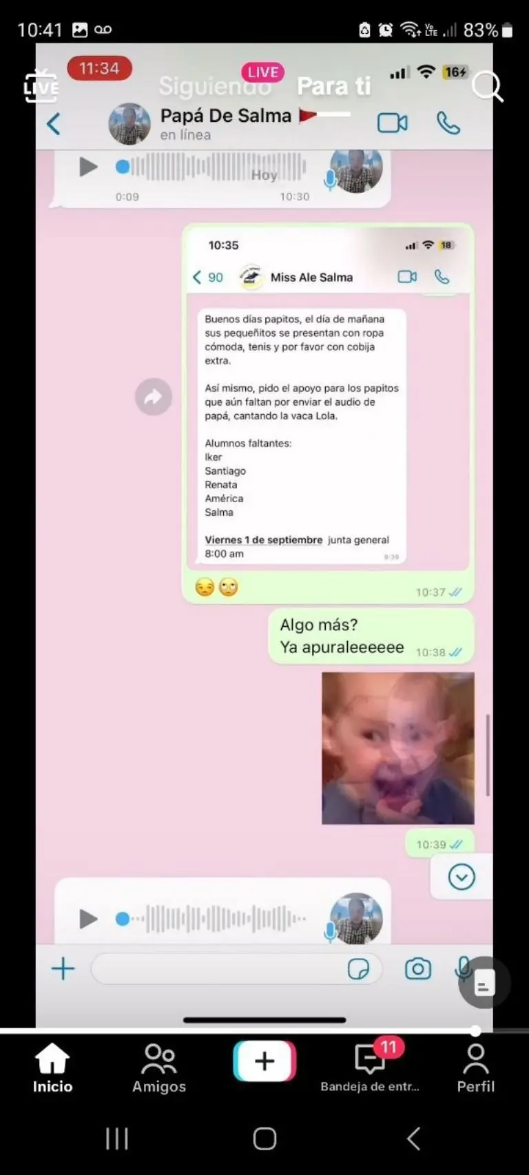 Broma a papá de audio Vaca Lolca - Tomada de video