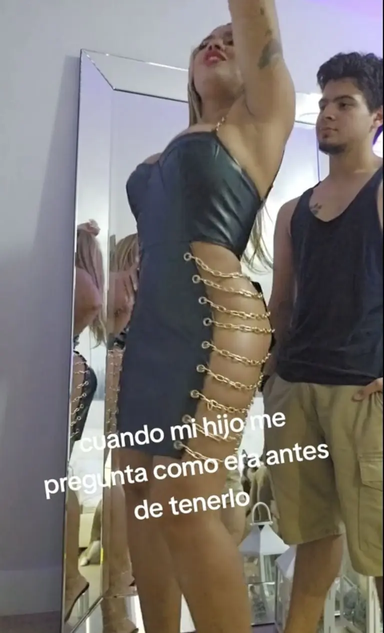 VIDEO: Mamá baila perreo frente a su hijo para enseñarle cómo bailaba antes de tenerlo. Foto: Tik Tok