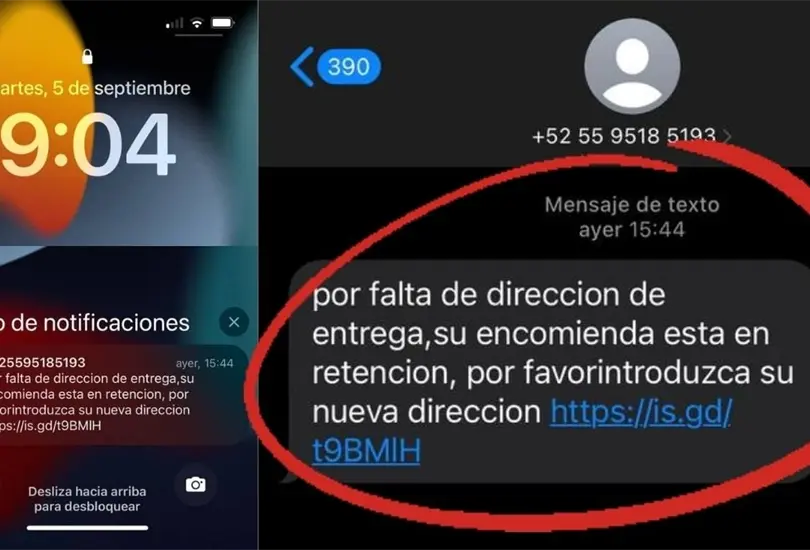 Mensajes de texto que avisan sobre paquetes retenidos, nuevo fraude. Mensajes de texto que avisan sobre paquetes retenidos, nuevo fraude.
