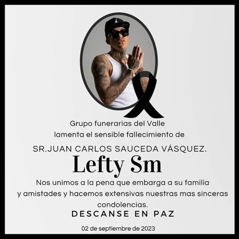 Investigación sobre la muerte del rapero Lefty SM apunta a un ataque directo Créditos: Twitter