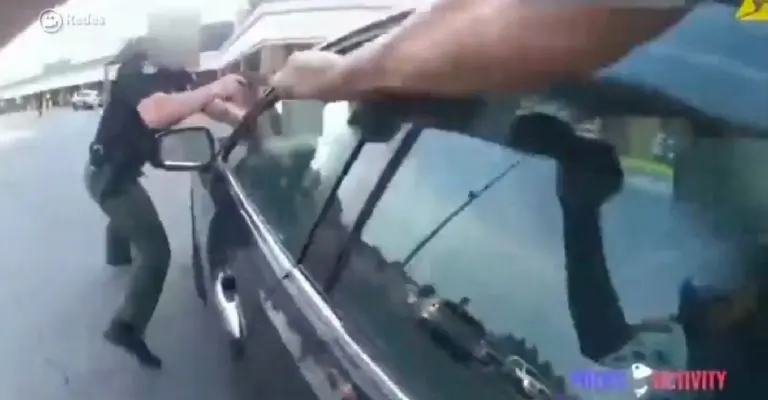 Policía dispara y mata a mujer embarazada en un estacionamiento Créditos: Captura de video.
