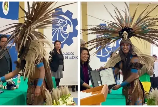 Joven indígena conmueve en su graduación