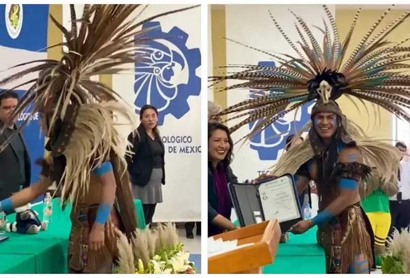 Joven indígena conmueve en su graduación Joven indígena conmueve en su graduación