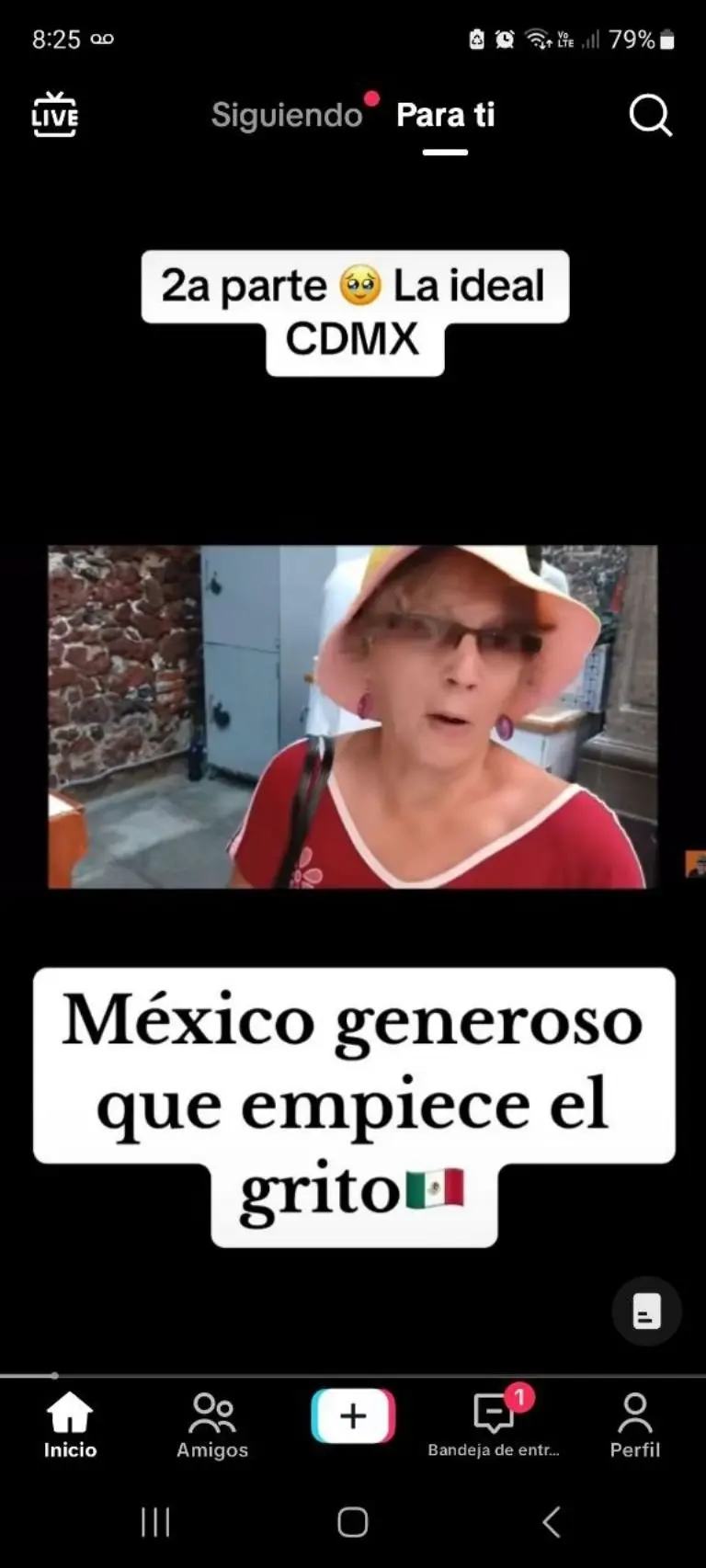 Cubana se sorprende por panadería - Tomada de video