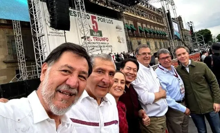 Lo aspirantes a coordinador de Morena. Foto: Twitter.