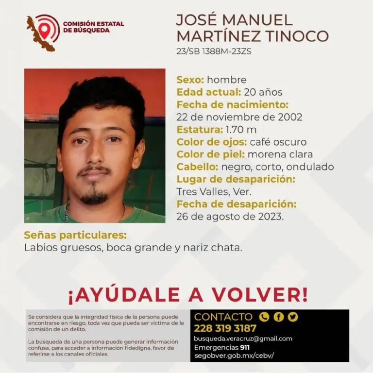 Desaparecen 6 albañiles en Veracruz, salieron a trabajar y ya no regresaron Créditos: Facebook