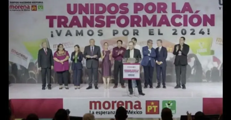 'Corcholatas' hacen llamado a Ebrard a no romper con el partido Créditos: Captura del video