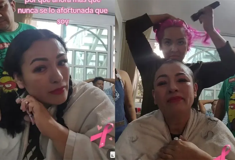 Familia entera se rapa para apoyar a mujer que enfrenta el cáncer Familia entera se rapa para apoyar a mujer que enfrenta el cáncer