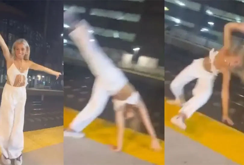 Joven cae a las vías del Metro por grabar video de Tik Tok. Joven cae a las vías del Metro por grabar video de Tik Tok.