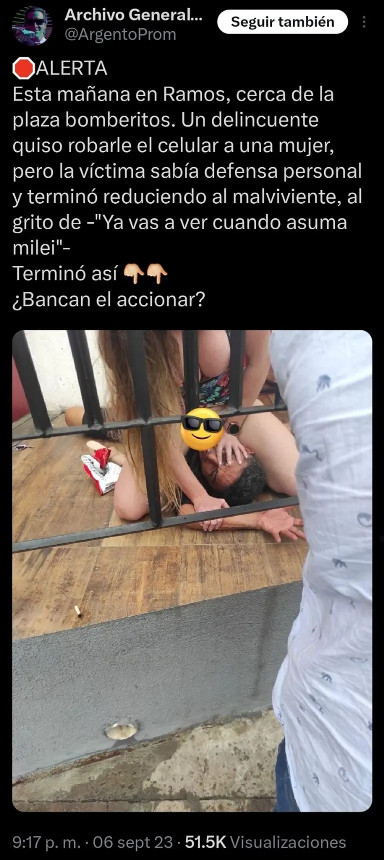 VIDEO: Mujer experta en defensa personal somete a ladrón por robarle su celular. Foto: Twitter