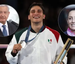 AMLO y Sheinbaum felicitan a Marco Verde por la medalla de plata