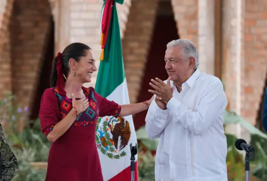 AMLO y Sheinbaum viajaron a Nayarit