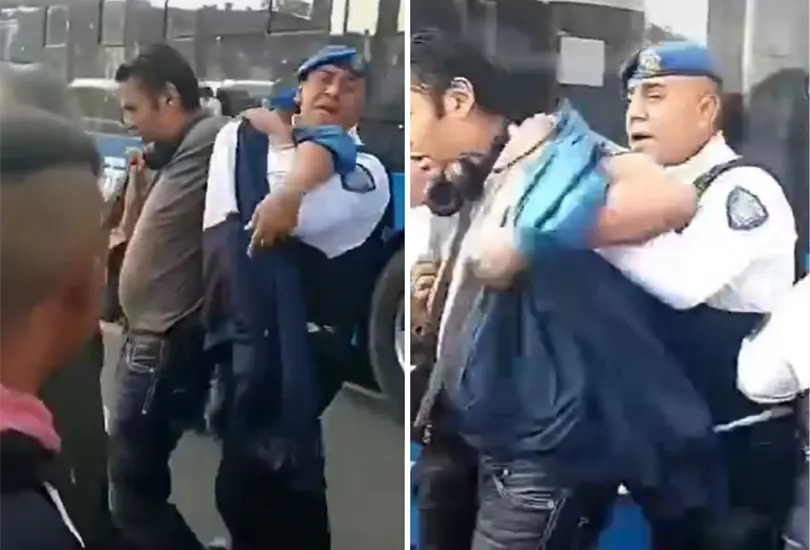 Pasajeros capturan a ladrón de celulares en Metrobús de la CDMX Pasajeros capturan a ladrón de celulares en Metrobús de la CDMX