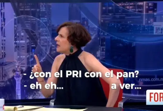 Se le traba la lengua a Denise Dresser en programa de Televisa.