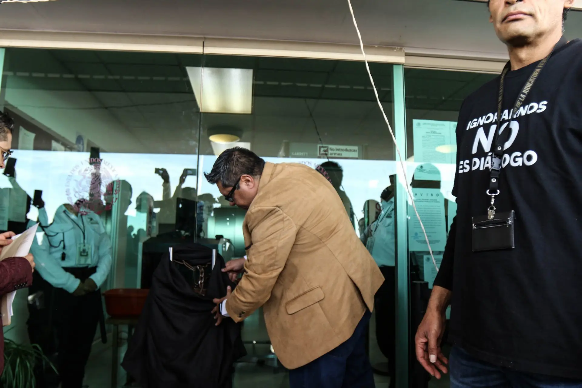 Trabajadores del poder judicial protestando Cuartoscuro