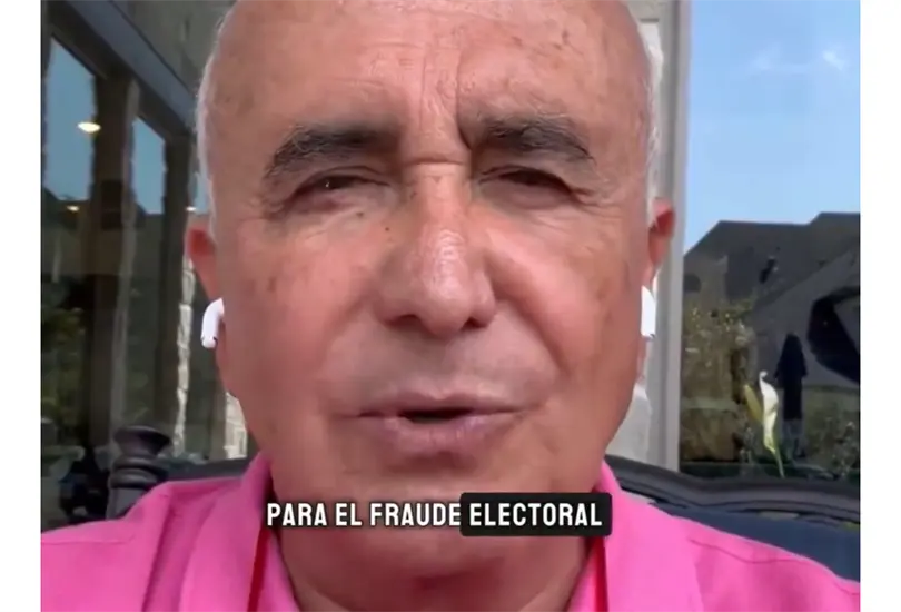 El periodista realiz&oacute; un video para hacer la confirmaci&oacute;n del fraude.