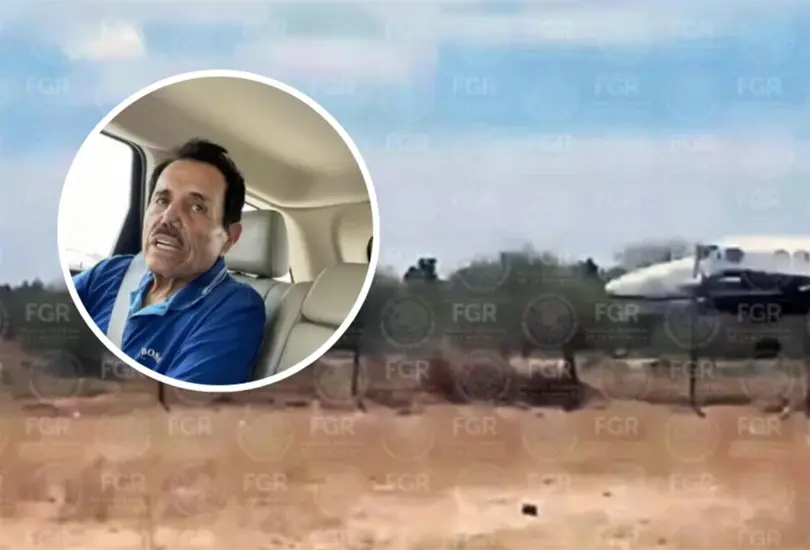 Captan momento exacto de despegue del avi&oacute;n en el que trasladaron a El Mayo Zambada a EU.