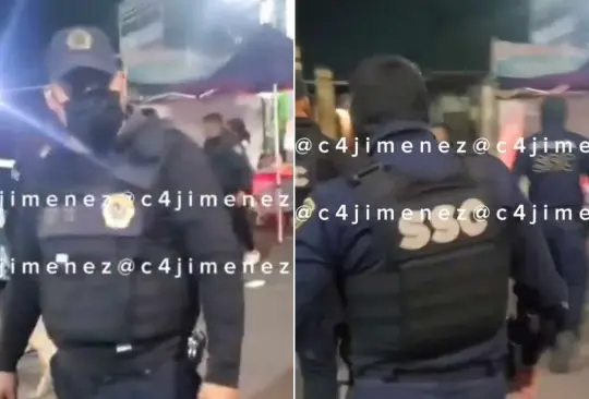 Los policías lograron evadir a las personas que se opusieron al arresto del sospechoso