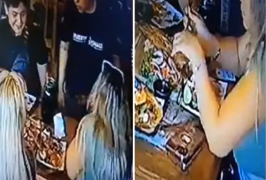 Mujer planta cucaracha en su comida para no pagar