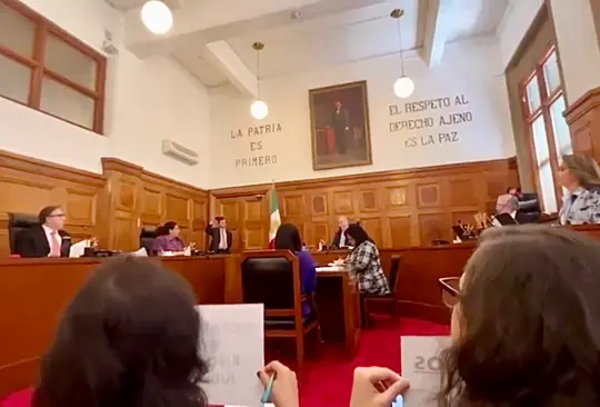 El confrontamiento fue entre los que se oponen y los que apoyan la reforma judicial.