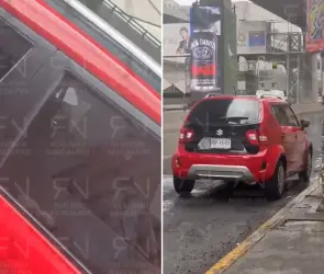 Exhiben a conductor tocándose en Periférico mientras seguía a una mujer