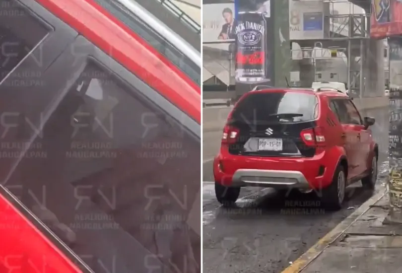 Exhiben a conductor toc&aacute;ndose mientras segu&iacute;a a una mujer