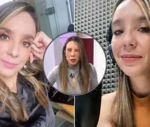 Conductora de TV se desmaya en plena transmisión de noticiero en vivo | VIDEO