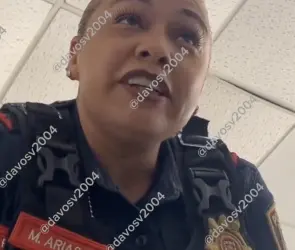 Exhiben a oficial de la Policía Bancaria de CDMX intimidando a subordinado | VIDEO