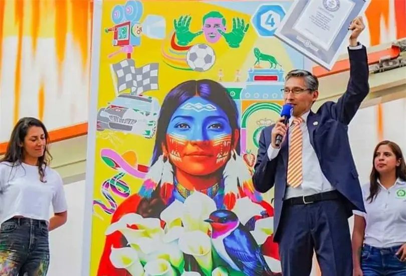 Se rompe R&eacute;cord Guinness en Le&oacute;n, Guanajuato, con el mural con realidad aumentada m&aacute;s grande del mundo
