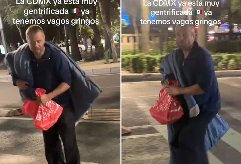 El extranjero fue captado hablando en inglés y quejándose de su país El extranjero fue captado hablando en inglés y quejándose de su país