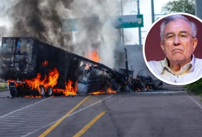 Rub&eacute;n Rocha minimiza violencia en Sinaloa tras narcobloqueos