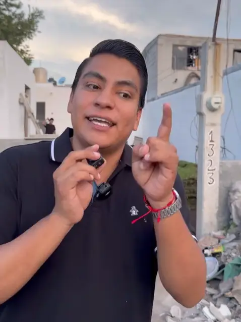 El hombre explicó el proceso de construcción de la casa TIkTok @juve3dstudio