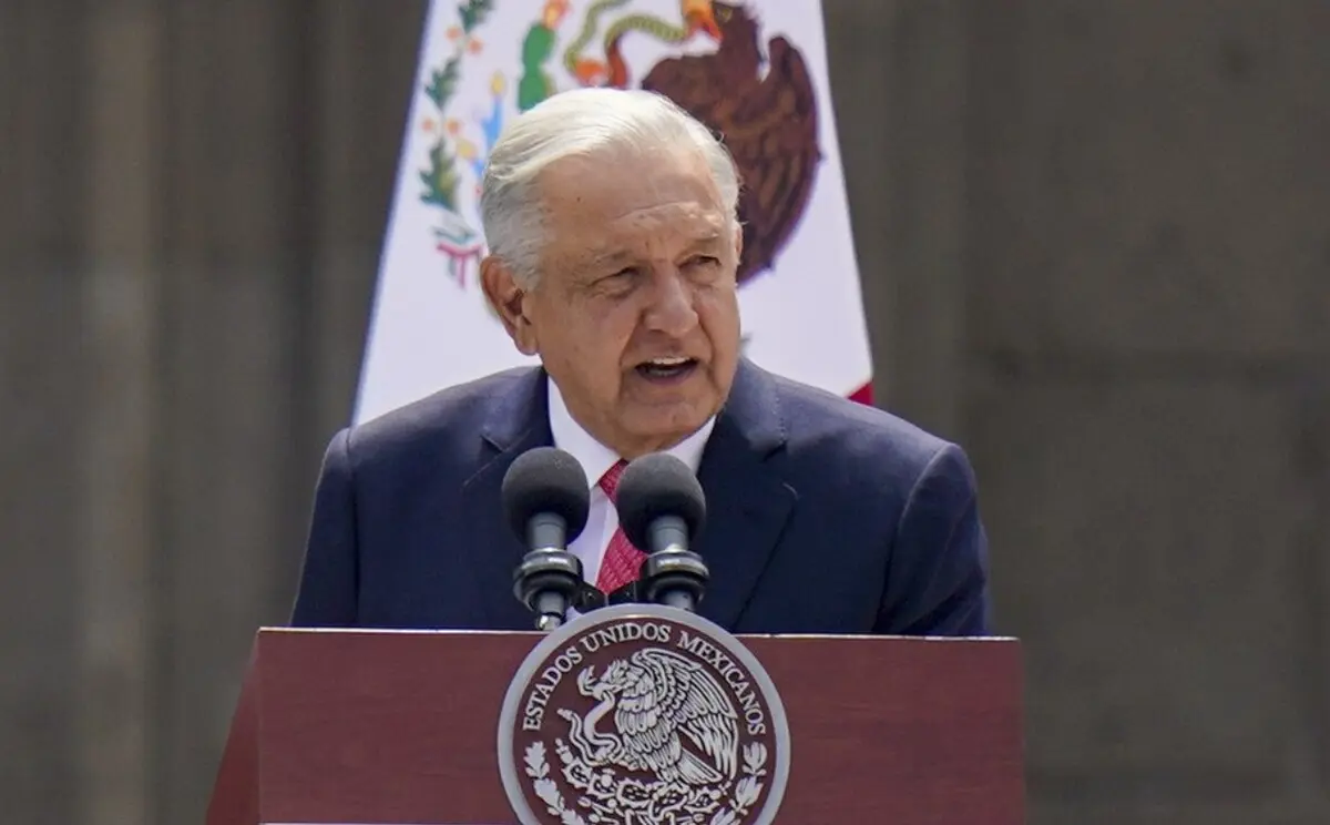 El presidente Andrés Manuel López Obrador habla, durante su sexto informe de Gobierno. 