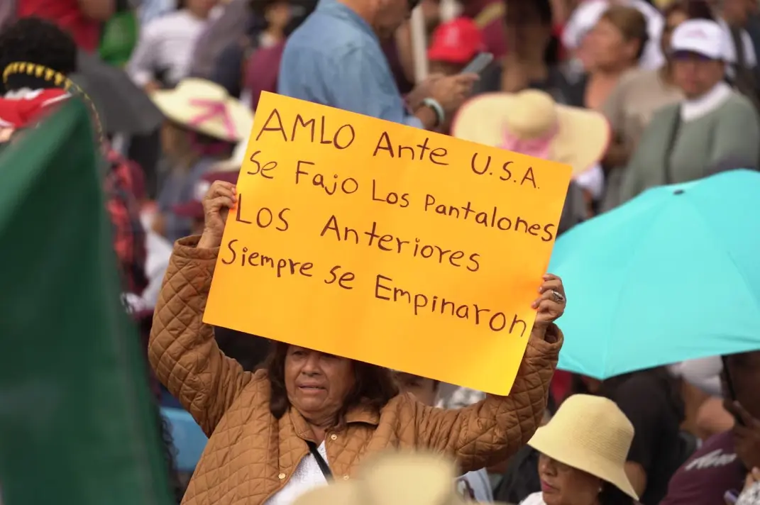 Simpatizantes a favor de la Reforma por el Poder Judicial. 