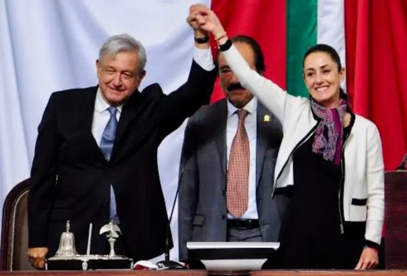 Imagen de la toma de protesta de Sheinbaum como Jefa de Gobierno de la CDMX.