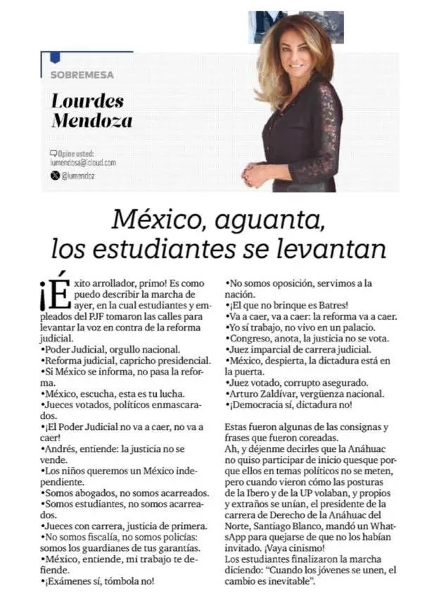 Filtran conversación entre Margarita Ríos-Farjat y Lourdes Mendoza Especial