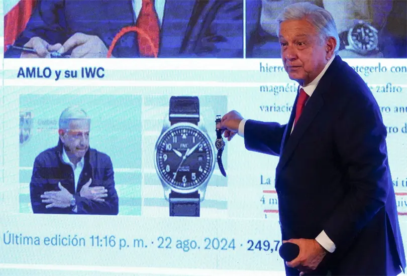 &iquest;Cu&aacute;nto cuesta el reloj que AMLO presumi&oacute; en la ma&ntilde;anera?
