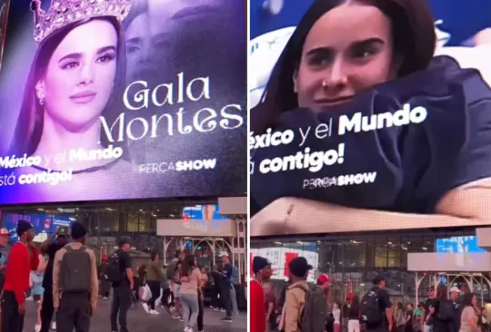 Gala Montes aparece en Times Square en Nueva York