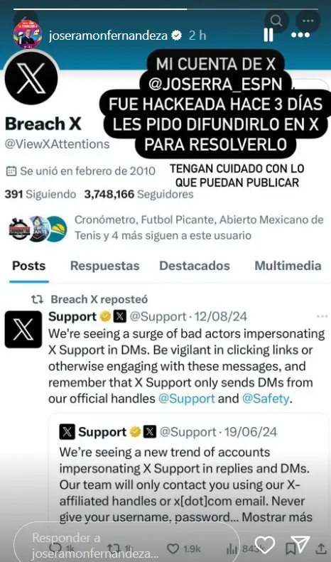 Hackean cuentas de periodistas Especial