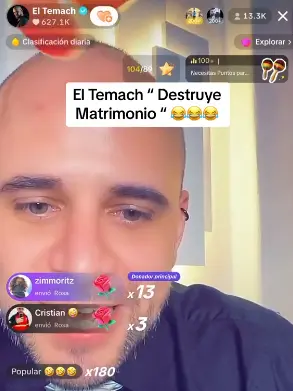 El Temach se empezó a burlar de la situación Captura