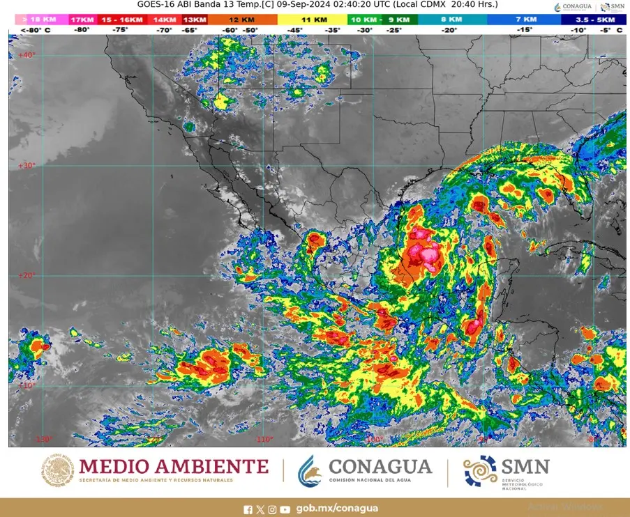 CONAGUA manda a tomar medidas por el ciclón tropical X @CONAGUA