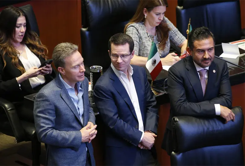 Manuel Velasco (PVEM); Ricardo Anaya (PAN), y Miguel &Aacute;ngel Yunes M&aacute;rquez (PAN)