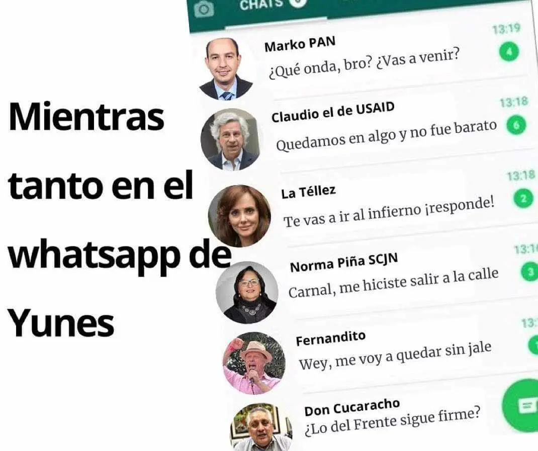 Chat inédito de Miguel Yunes
