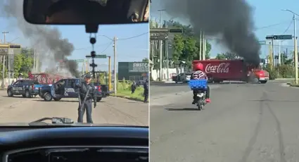 Terror en Culiacán: queman camión de Coca-Cola en tercer día de enfrentamientos