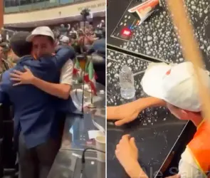 Exhiben montaje de sujeto consolado por Ricardo Anaya en asalto al Senado